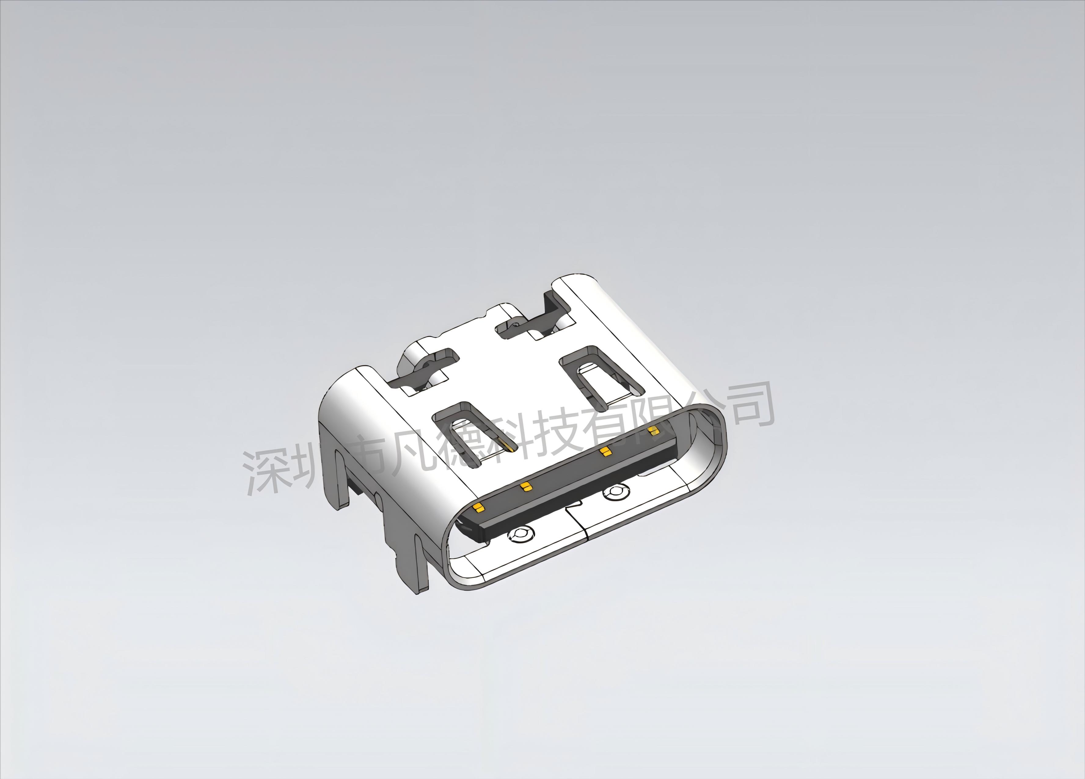 USB2.0 Type C Receptacle Connector